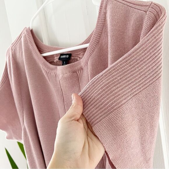 Torrid Sweater Knit Self Tie Shift Dress - Picture 7 of 9